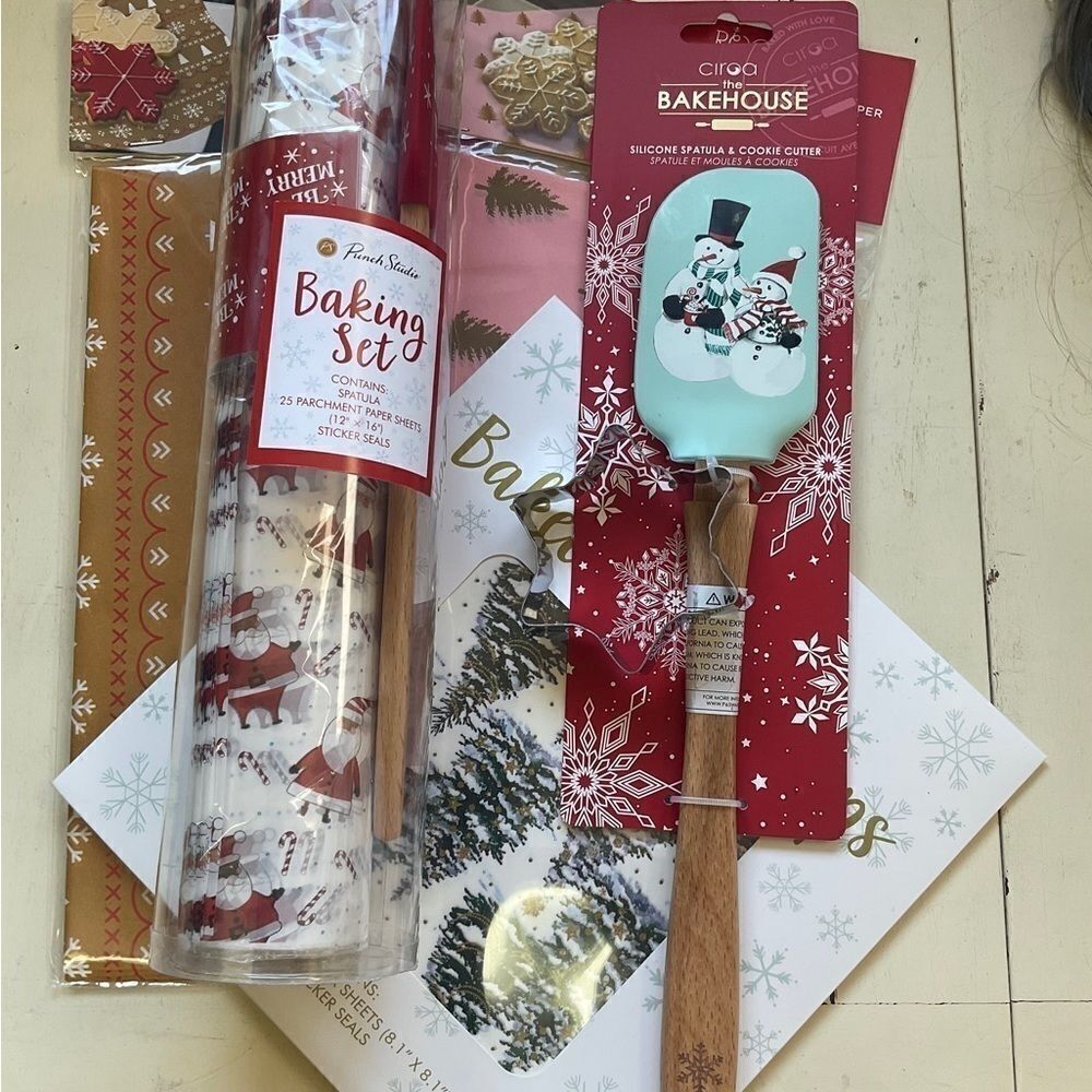 Christmas Baking Set Spatulas Star Cutter